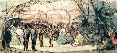 A Bal Mabille (toll, tinta és WC papíron) alkotó: Jules de Goncourt